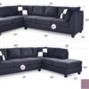 Malone - Sectional Upholstered - Black - Image 6