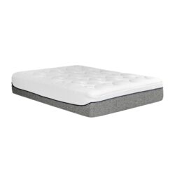 Ultra Plush 13" Gel Memory Foam Mattress For King Size Bed With Double Layered Jacquard Cover - Gray / White