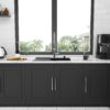 30" Single Bowl Topmount Kitchen Sink 16 Gauge Stainless Steel - Gunmetal Black - Image 5