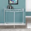 Accent Console Table For Entryway, Contemporary And Modern - White - Image 3