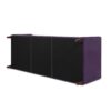 Jack - Modern Tuxedo Tufted Sofa - Purple - Image 5
