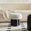 Lamb Wool Seat With Barrel Pipe / Black Ash Willow - White - Image 7