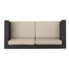 Puerta - Loveseat Outdoor Seating With Water Resistant Cushions - Dark Brown - Image 10