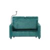 Modern Loveseat Pull Out Sofa Bed With Adjustable Backrest, Two Cup Holders, A Phone Holder, Three Charging Ports And Side Storage Pockets For Living Room - Teal - Image 24