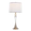 Ashland - Contemporary Crystal Table Lamp (Set of 2) - Clear Crystal / Nickel / White - Image 3