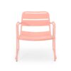 Modern Conrad Chair Set With Metal Frame - Coral - Image 5