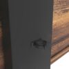Rustic Brown TV Console With Push-To-Open Storage Cabinet For TV, Wood & Glass TV Stand For Living Room Bedroom - Rustic Brown - Image 11