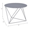 Epidia - Display & Utility Accent Table - Gray - Image 4