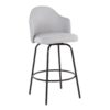 Ahoy - Contemporary Fixed Height Counter Stool (Set of 2) - Black / Light Gray - Image 2