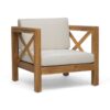 Brava - Modern Club Chair With Water Resistant Cushions - Beige - Image 7