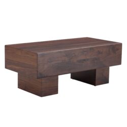 Modern Simple Colored Texture Sticker Coffee Table - Walnut