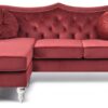 Hollywood - Sofa Chaise - Burgundy - Image 2