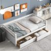 Daybed With 2 Storage Drawers - White - Image 4