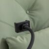 270 Swivel Glider Recliner Chair, Power Recliner Rocking Chair, USB Port Charge For Nursery Chair With Atmosphere Lamp For Living Room Bedroom Apartment - Green - Image 14