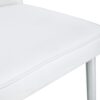 Modern Minimalist Dining Chairs (Set of 4) - White / Silver - Image 8