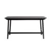 Mid-Century Modern Dining Table With Trestle Base - Black Ash - Image 2