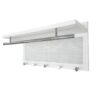 Esyspot - Metal Powder Coating Hook Wall Mounted With Shelf - White - Image 4
