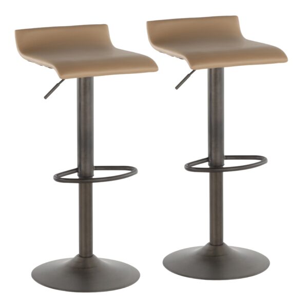 Ale - Industrial Barstool (Set of 2) - Camel