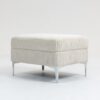 Modular Sectional Sofa Square Ottoman Module, Storage Ottoman Footrest - Beige - Image 5
