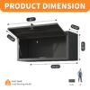 Heavy Duty, Metal Wall Mounted Tool Storage Cabinet Steel Metal Garage Storage Cabinet - Black / Gray - Image 3