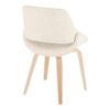 Fabrico - Mid-Century Modern Dining Chair (Set of 2) - Cream / Natural - Image 5