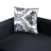 Modern U Shape Sectional Sofa, Velvet Corner Couch With Lots Of Pillows Included, Elegant And Functional Indoor Furniture - Black - Image 11
