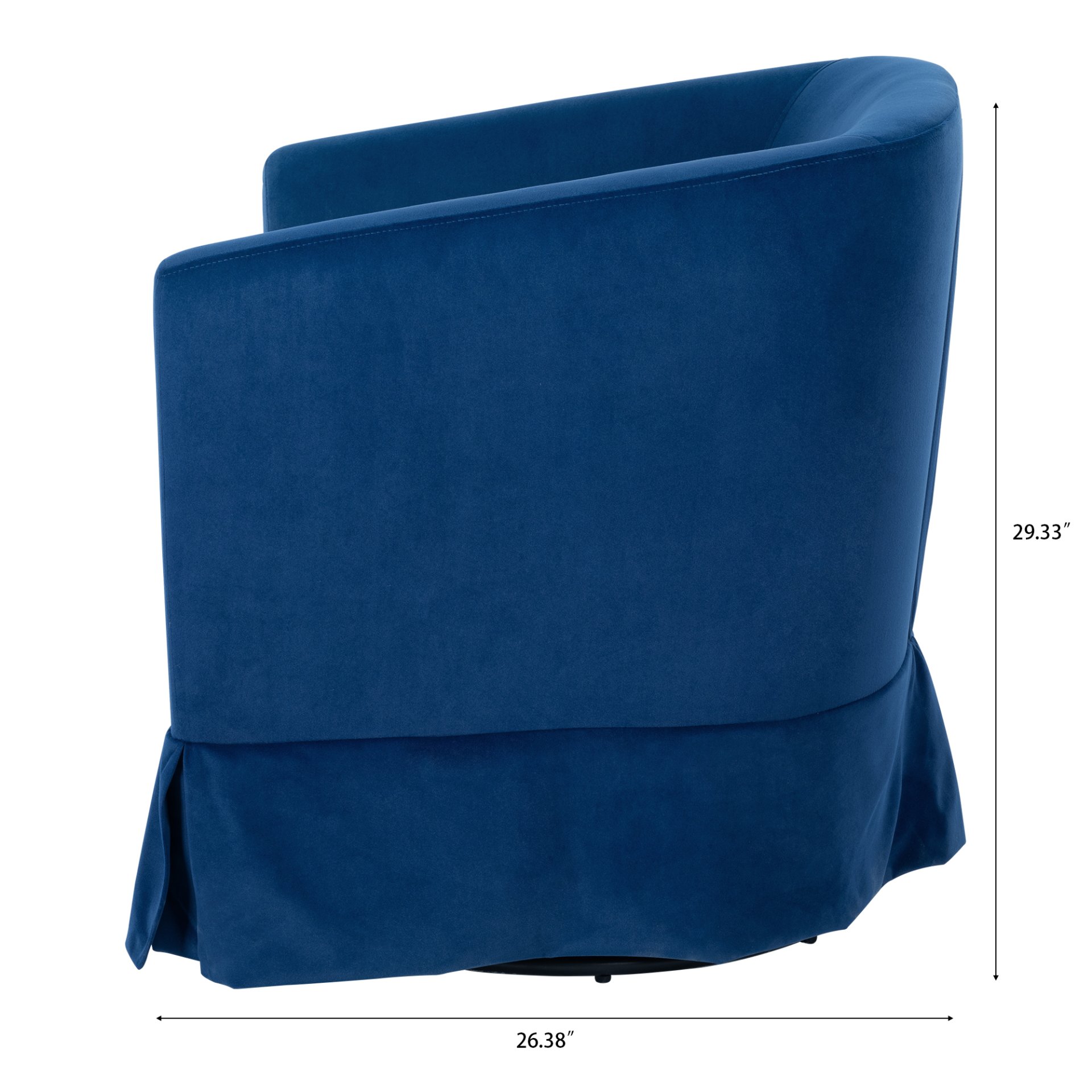 27.36" Wide Swivel Chair - Blue - Image 15
