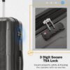 2 Piece Luggage Set With Bags Expanable Spinner Wheels ABS Lightweight Suitcase With Tsa Lock 20" / 24" - Dark Gray - Image 7