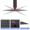 8" Square Rain Shower Head, Ceiling / Wall Mount Stainless Steel Bath Fixture - Matte Black - Image 8