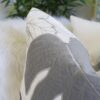 Autumn Vibes Leaf Accent Pillow - Gray - Image 4