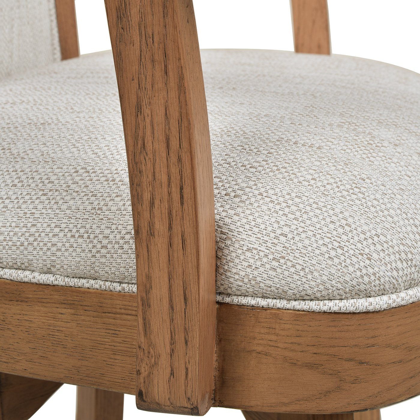 Williams - Swivel Counter Height Bar Stool, Stain Resistant High - White Pepper - Image 10