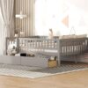 Full Size Daybed Bed With Two Drawers - Gray - Image 16