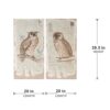 Lilith Owl Prints With Distressed Look, Rectangle Animal Hanging Wall Art (Set of 2) - Multicolor - Image 2