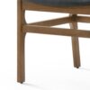Contemporary Dining Chair Set Upholstered Fabric With Rubberwood Frame - Dark Gray - Image 12