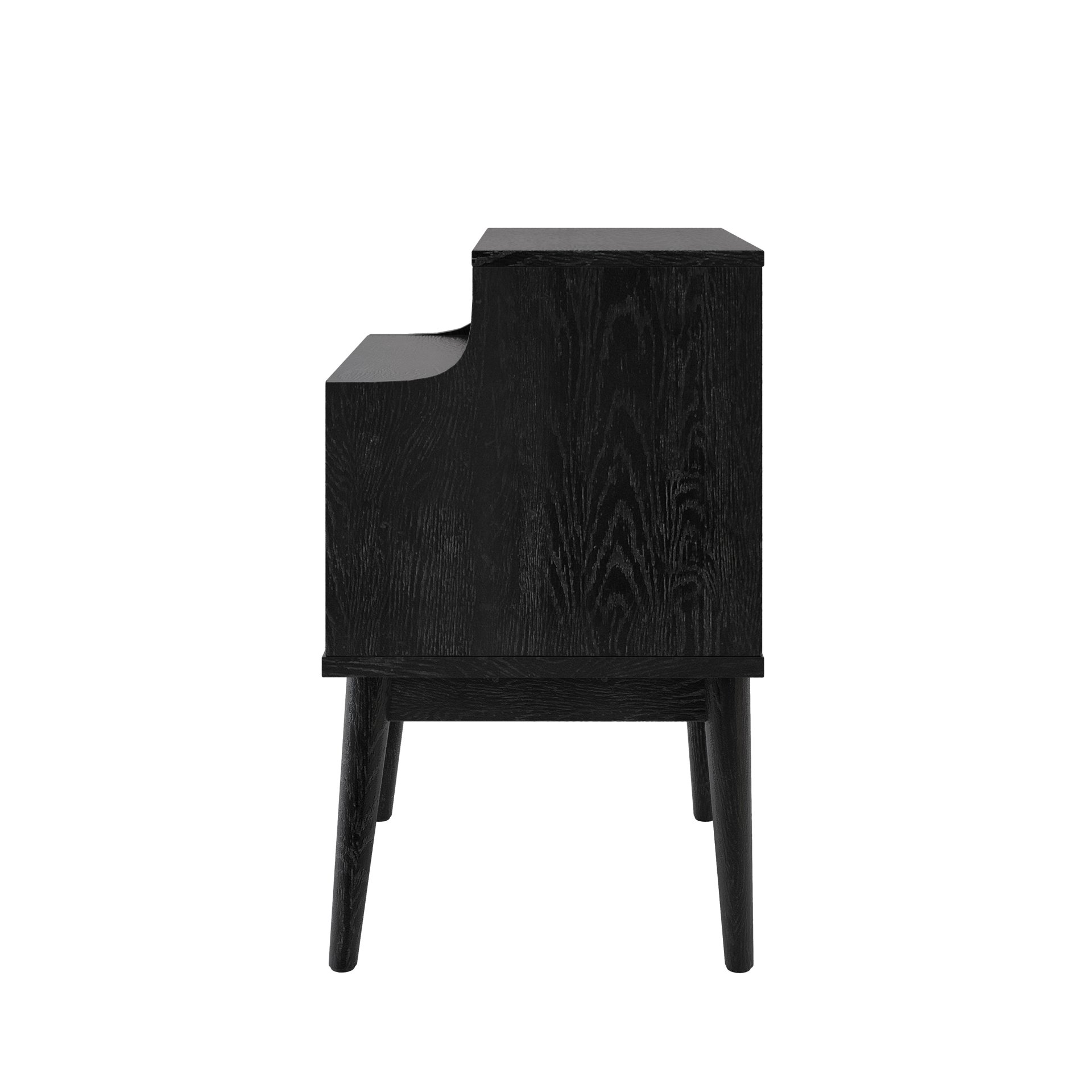 Starla - Wooden Nightstand - Black - Image 9