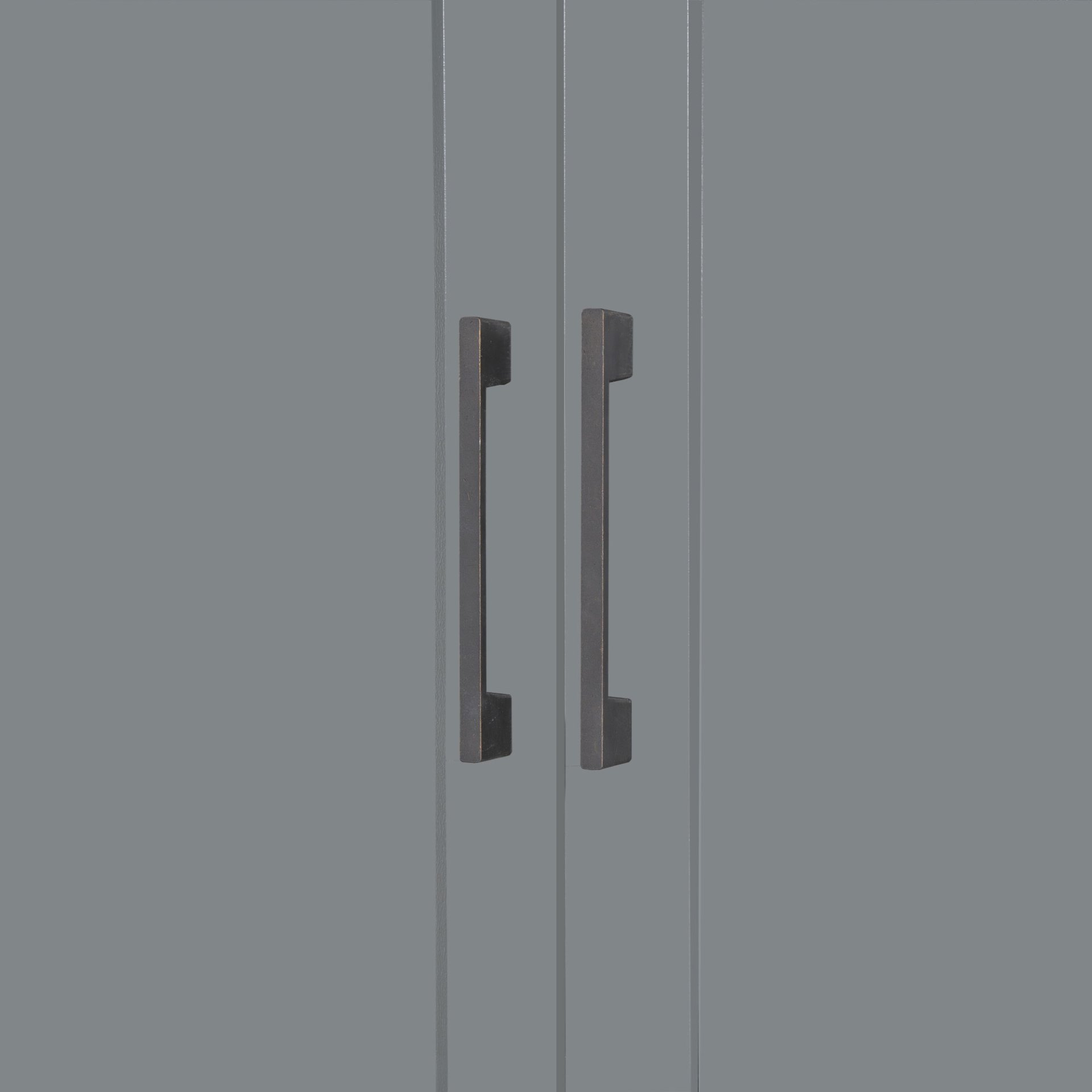 Queen Size Murphy Elegant Wall Bed With Closet - Gray - Image 13