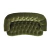 La Rosa - Victorian Chesterfield Loveseat - Olive Green - Image 3