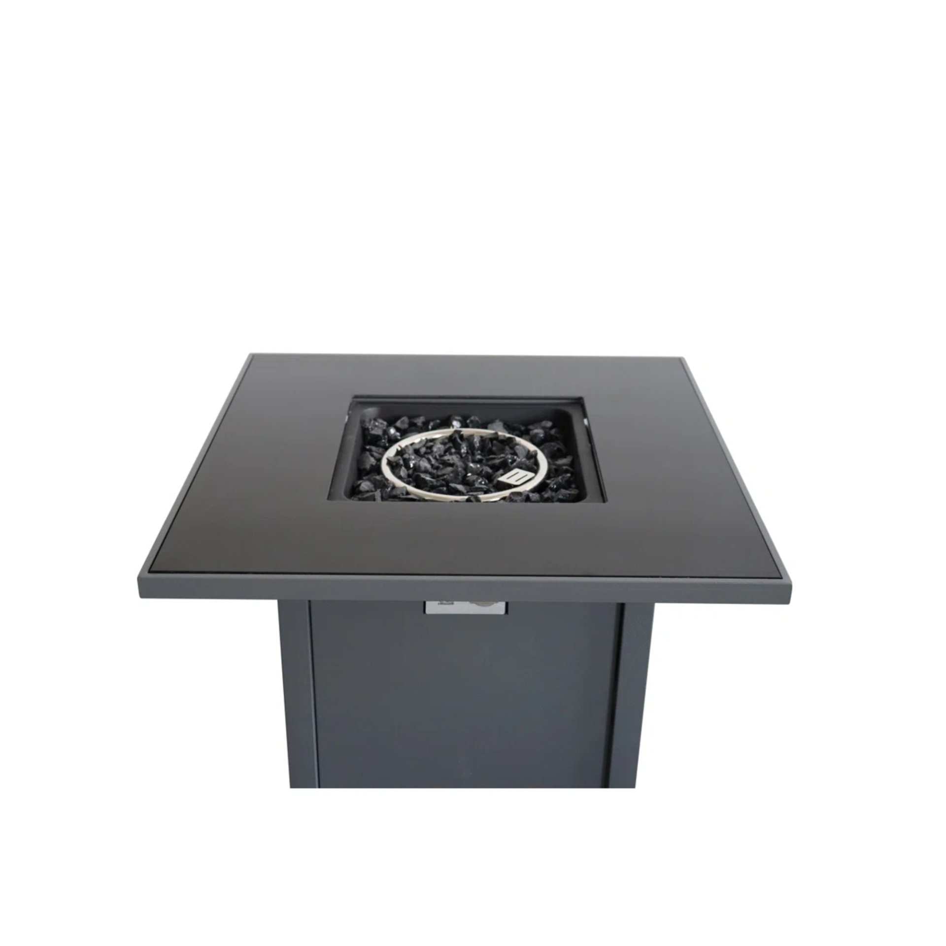 Durable Construction Outdoor Fire Pit Table With Lid - Gray - Image 5