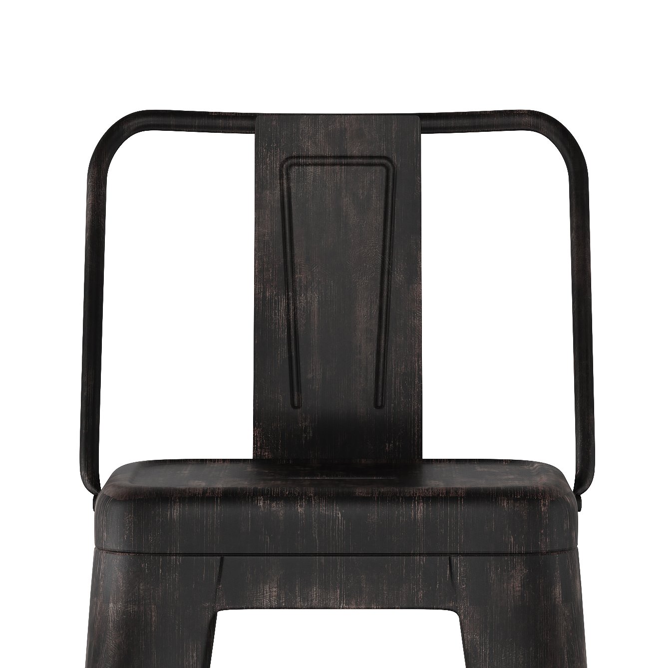 Rayne - Metal Bar Stool (Set of 2) - Distressed Black - Image 3