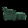 Ergonomic Single Seater Sofa With Ottoman, High Resilience Support Cushions, Modern Lounge Chair - Green - Image 8