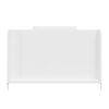 Wardrobe With 3 Drawers High Wardrobe Armoire With Rattan For Living Room Organizer - White - Image 13