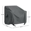 Shield - Outdoor Patio Club Chair Cover - Dark Gray - Image 3