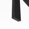 Rectangle Coffee Table, Modern Side Center Tables For Furniture - Black / Clear - Image 6