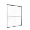 Semi Frameless Double Sliding Shower Door With 1 / 4" Sgcc Tempered Glass - Chrome - Image 14