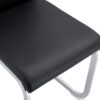 (Set of 4) Material Bow Shaped Chairs Perfectly Integrated Into Industrial And Modern Home Design - Black - Image 15