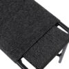 Handwoven Paper Rope Foot Rest Shoes Stools Ottomans For Entryway, Living Room, Bedroom & Office - Black - Image 14