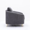 Yuina - Linen Loveseat - Gray - Image 4
