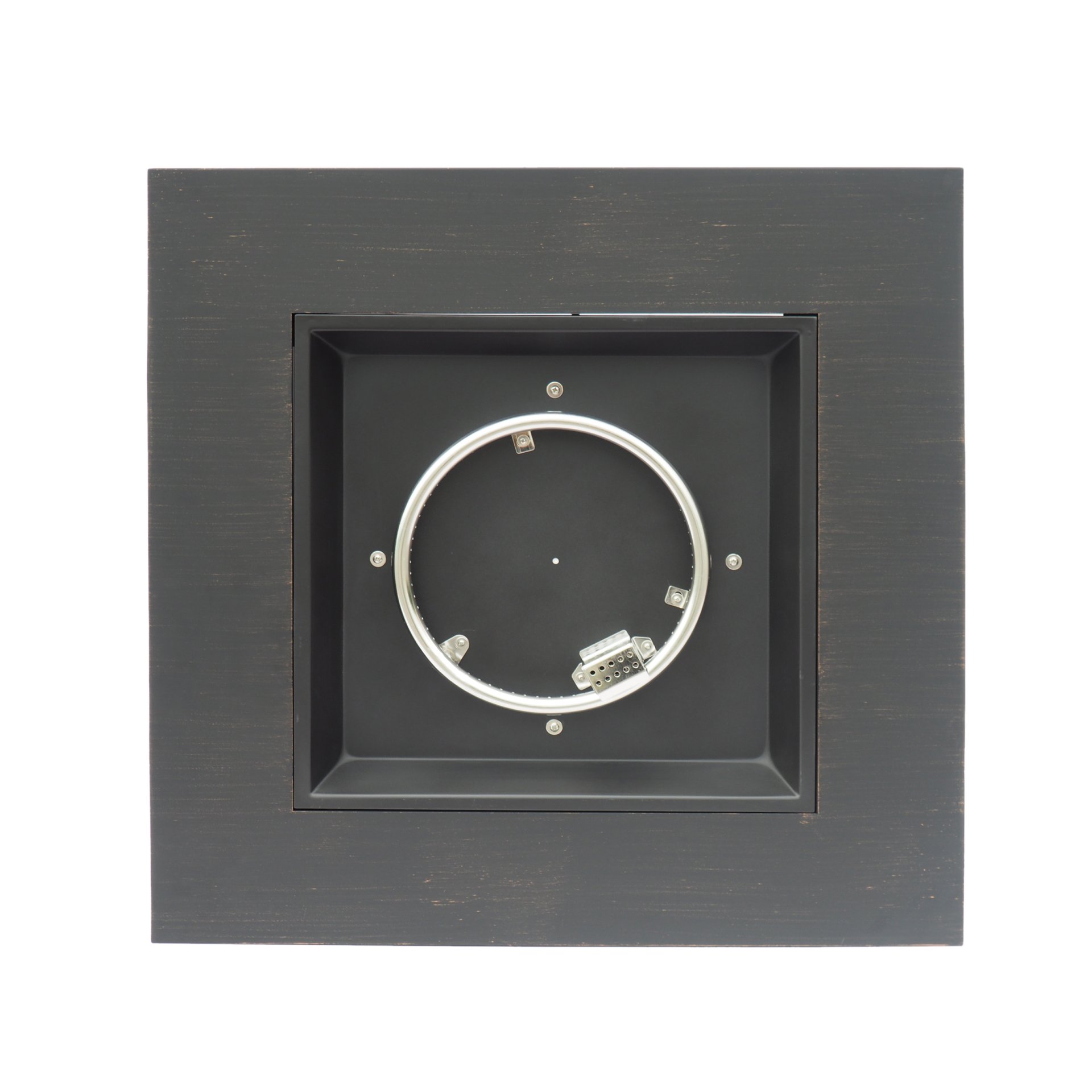 Outdoor Iron Square Propane Fire Pit With Tank Space - Brushed / Brown - Image 11