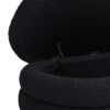 Fuji - Upholstered Oval Storage Bench - Ebony Black - Image 7