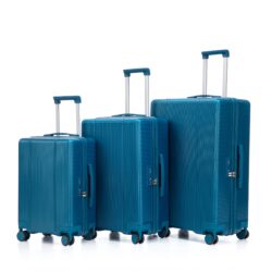 20" / 24" / 28" 3 Pieces / Set Spinner Wheel Luggage, Carry On Suitcase, Matching Color, TSA Combination Lock - Navy